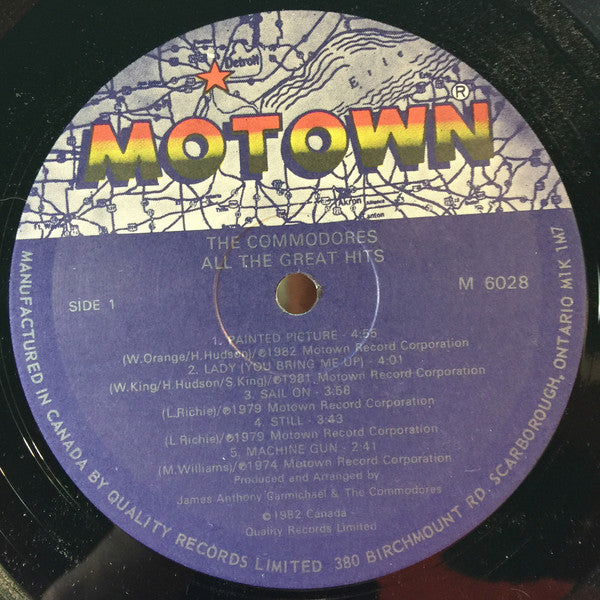 Commodores – All The Great Hits! 1982 Original VinylPursuit.com