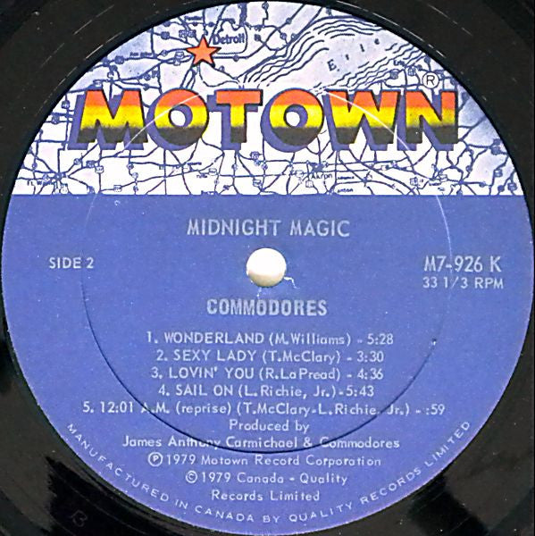 Commodores – Midnight Magic VinylPursuit.com