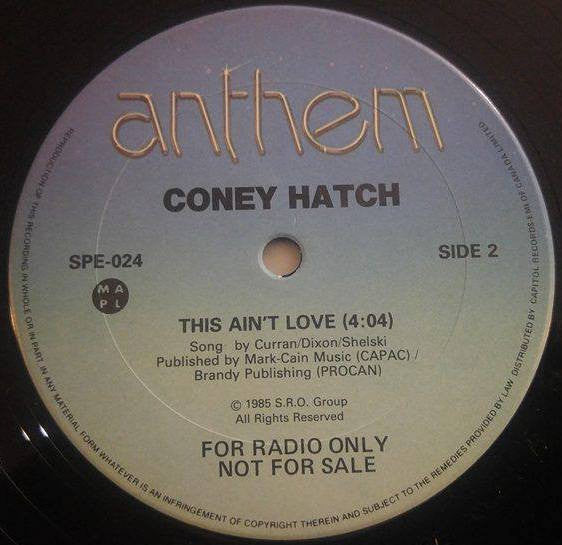 Coney Hatch – Fantasy -  1985 Original Promo Vinyl Pursuit Inc