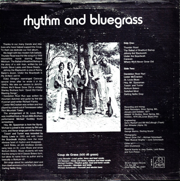 Coup de Grass – Rhythm and Bluegrass US Pressing VinylPursuit.com