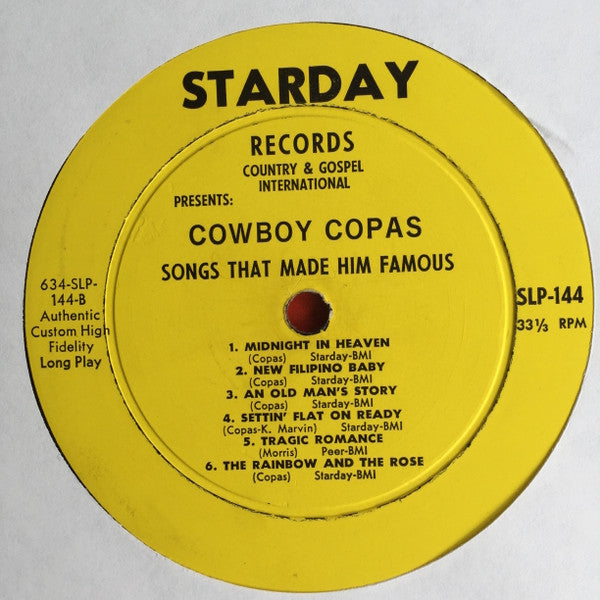 Cowboy Copas – Songs That VinylPursuit.com