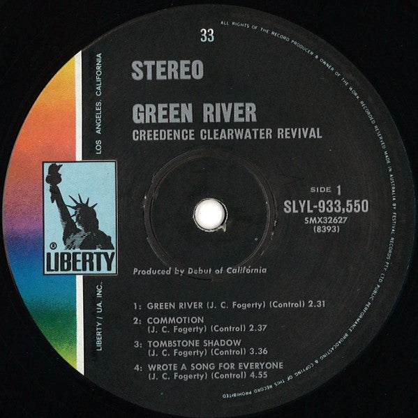 Creedence Clearwater Revival – Green River - 1969  Australian Pressing VinylPursuit.com