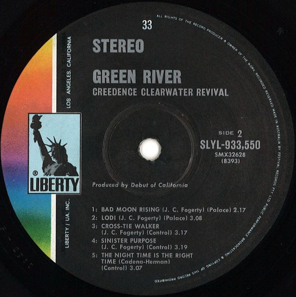 Creedence Clearwater Revival – Green River - 1969  Australian Pressing VinylPursuit.com