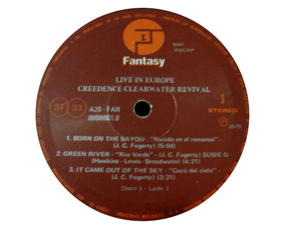 Creedence Clearwater Revival – Live In Europe Peru Pressing VinylPursuit.com