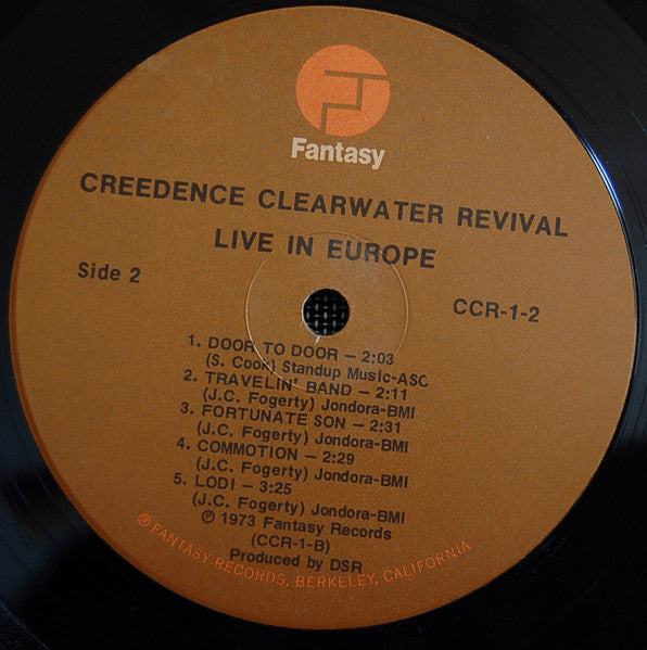 Creedence Clearwater Revival – Live In Europe US Pressing VinylPursuit.com