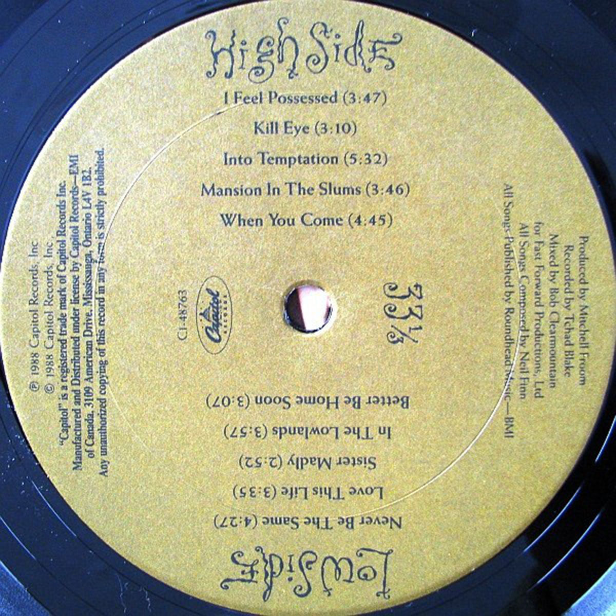 Crowded House – Temple Of Low Men - 1988 Original VinylPursuit.com