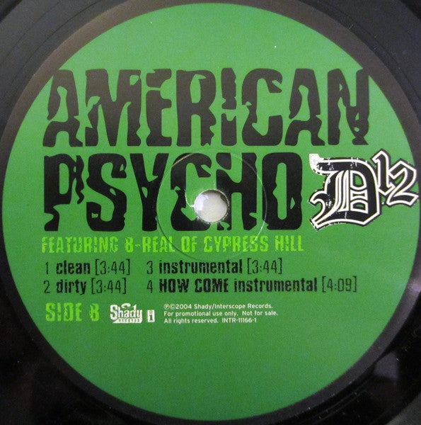 D12 – How Come / American Psycho US 2004 Pressing VinylPursuit.com