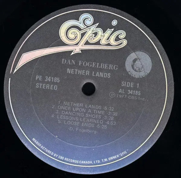 Dan Fogelberg – Nether Lands - 1977 Original Pressing Vinyl Pursuit Inc
