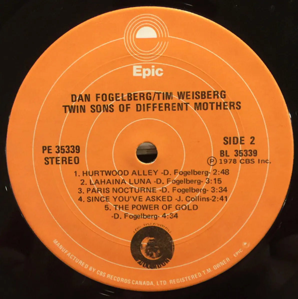 Dan Fogelberg & Tim Weisberg – Twin Sons Of Different Mothers - 1978 VinylPursuit.com