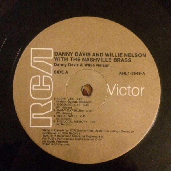 Danny Davis & Willie Nelson with the Nashville Brass VinylPursuit.com