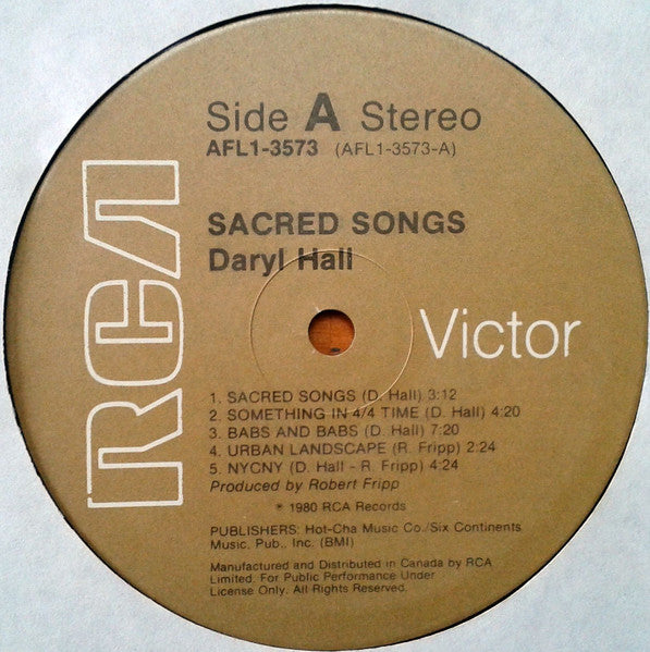 Daryl Hall – Sacred Songs VinylPursuit.com