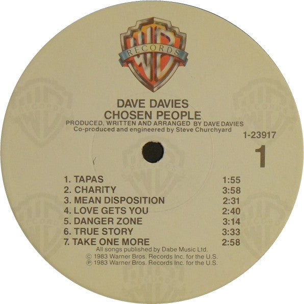Dave Davies – Chosen People US Pressing -Sealed VinylPursuit.com