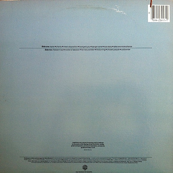 Dave Davies – Chosen People US Pressing -Sealed VinylPursuit.com