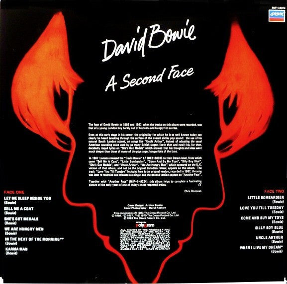 David Bowie – A Second Face - 1983 Original Pressing Vinyl Pursuit Inc