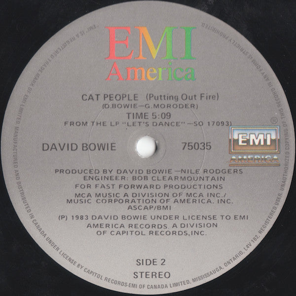 David Bowie – Let's Dance - 12" Single VinylPursuit.com