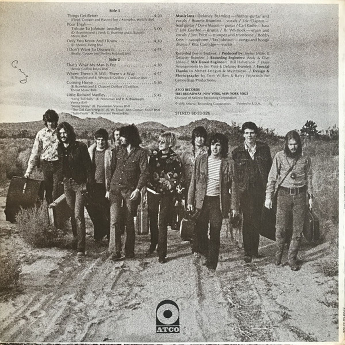 Delaney & Bonnie & Friends with Eric Clapton – On Tour - 1970 Pressing VinylPursuit.com