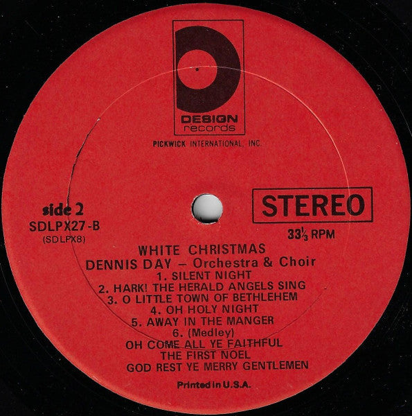 Dennis Day Orchestra & Choir – White Christmas  Pressing VinylPursuit.com