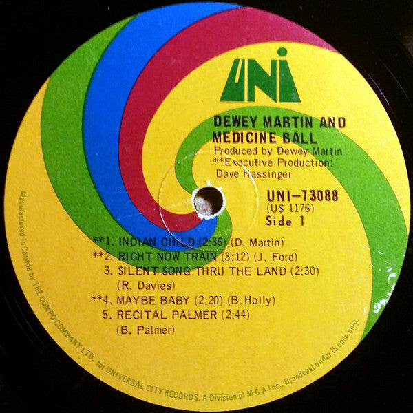 Dewey Martin And Medicine Ball – Dewey Martin And Medicine Ball VinylPursuit.com