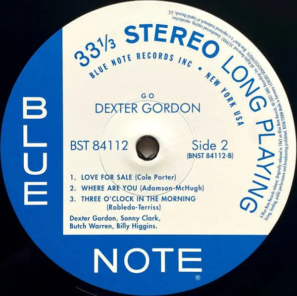 Dexter Gordon – Go! - Blue Note Pressing in Shrinkwrap Vinyl Pursuit Inc