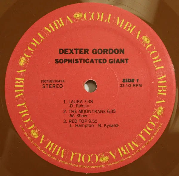Dexter Gordon – Sophisticated Giant - US Original, Brown Vinyl! Vinyl Pursuit Inc