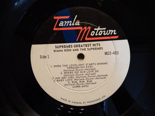 Diana Ross And The Supremes – Greatest Hits - 1967 MONO VinylPursuit.com