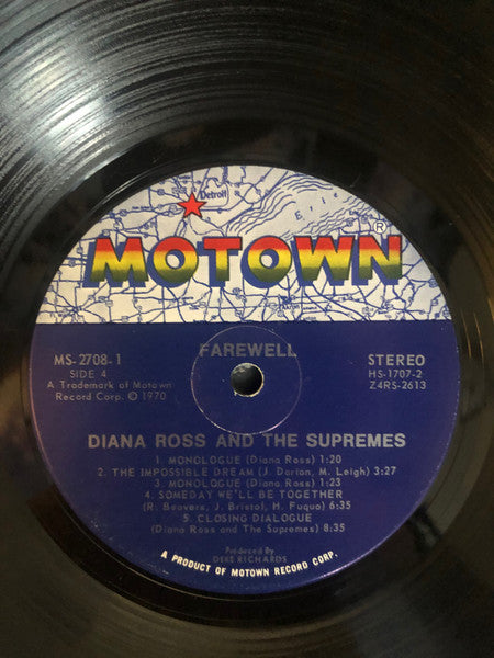Diana Ross & The Supremes – Farewell - 1970 US Original Box Set Vinyl Pursuit Inc