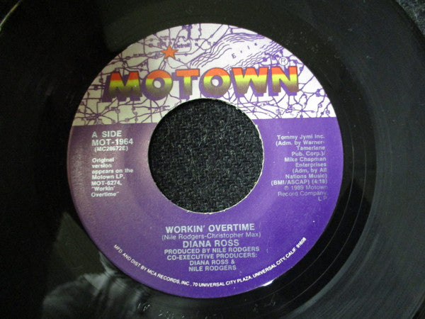 Diana Ross – Workin' Overtime US Pressing VinylPursuit.com
