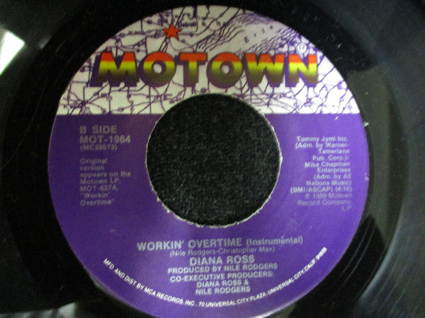 Diana Ross – Workin' Overtime US Pressing VinylPursuit.com