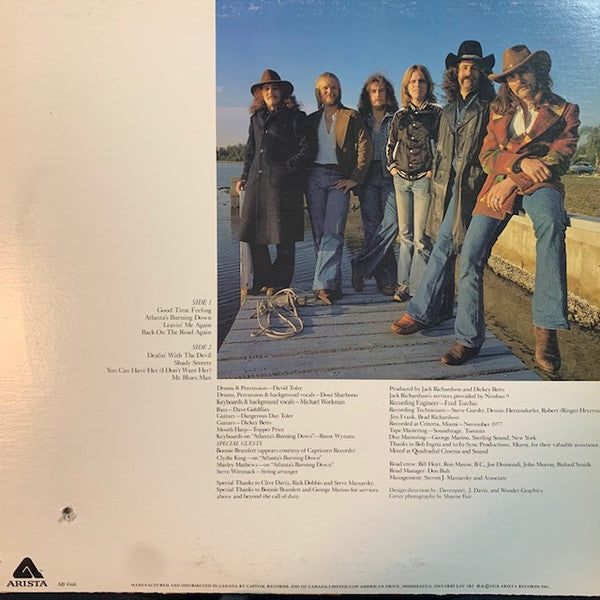 Dickey Betts & Great Southern – Atlanta's Burning Down - 1978 Original Pressing Vinyl Pursuit Inc