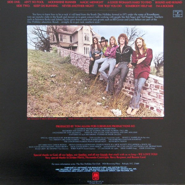 Doc Holliday – Doc Holliday - 1981 Original Pressing Vinyl Pursuit Inc