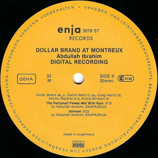 Dollar Brand – At Montreux - 1980 Original German Pressing Vinyl Pursuit Inc