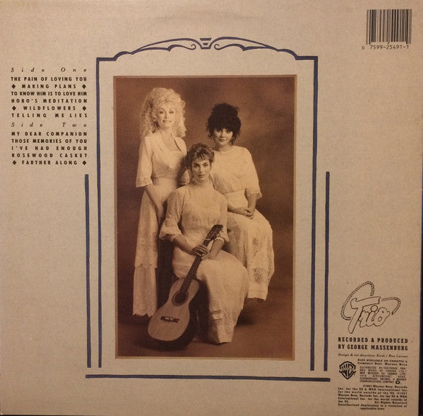 DAILY DEAL! Dolly Parton, Linda Ronstadt & Emmylou Harris – Trio - 1987 Original!