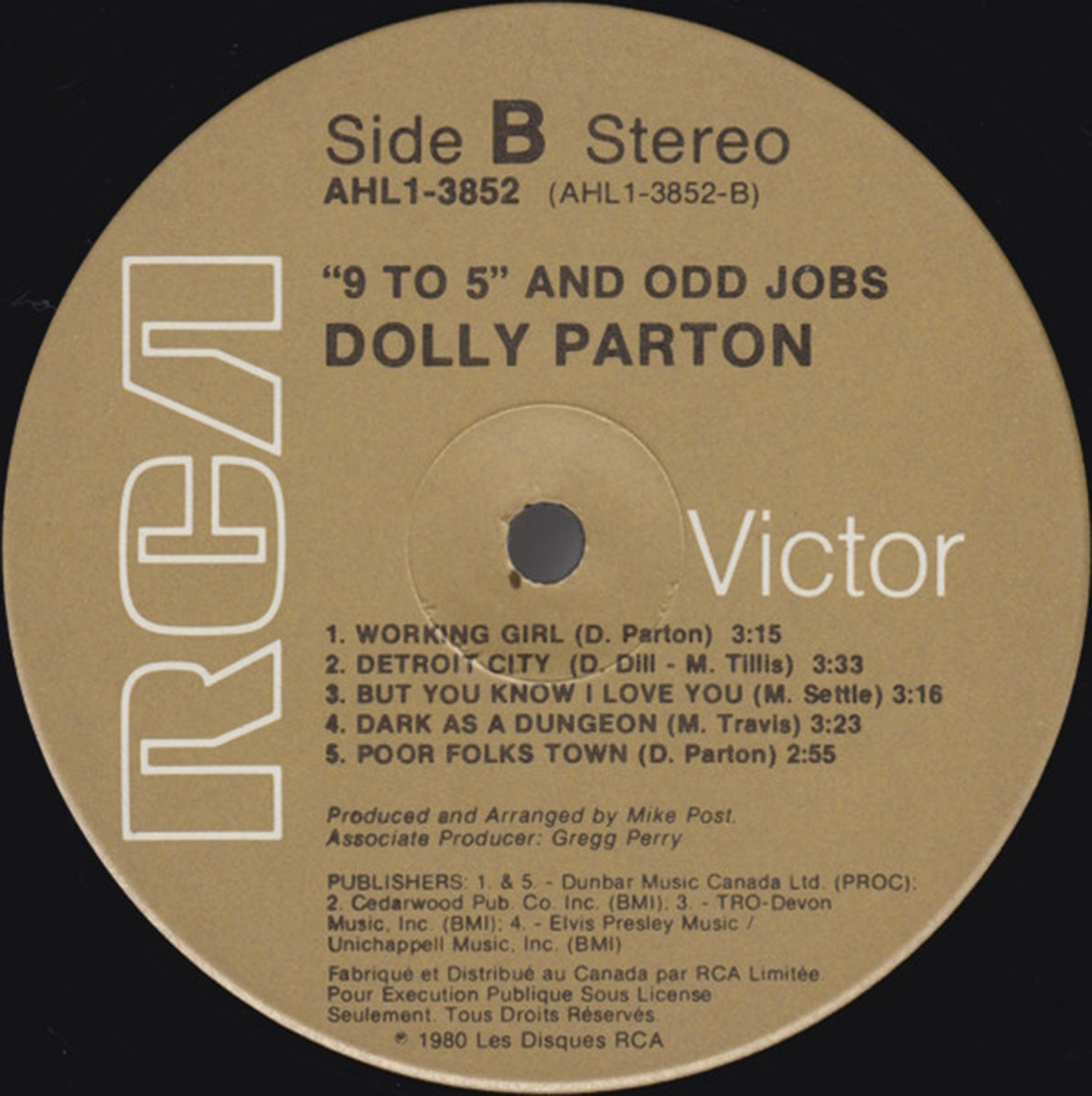 Dolly Parton – 9 To 5 And Odd Jobs - 1980 VinylPursuit.com