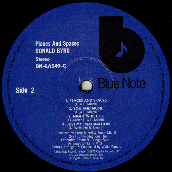 Donald Byrd – Places And Spaces - Blue note pressing Vinyl Pursuit Inc