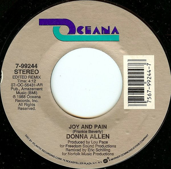 Donna Allen – Joy And Pain US Pressing VinylPursuit.com