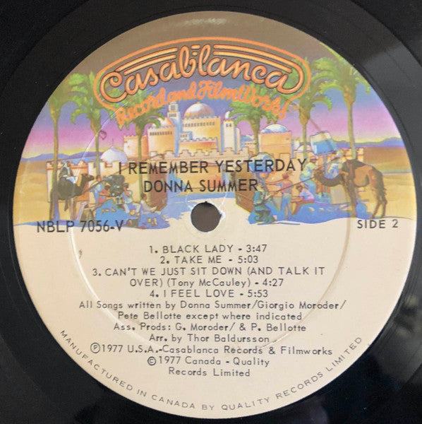 Donna Summer – I Remember Yesterday - 1977 Pressing VinylPursuit.com