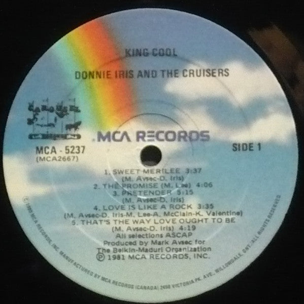 Donnie Iris – King Cool - 1981 Pressing VinylPursuit.com
