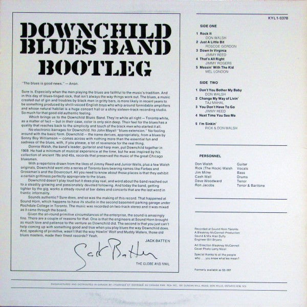Downchild Blues Band – Bootleg VinylPursuit.com