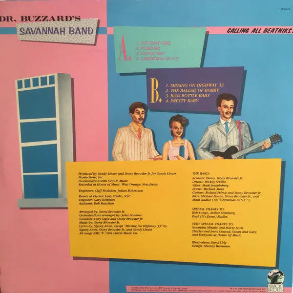 Dr. Buzzard's Savannah Band – Calling All Beatniks! - 1984 in Shrinkwrap! Vinyl Pursuit Inc