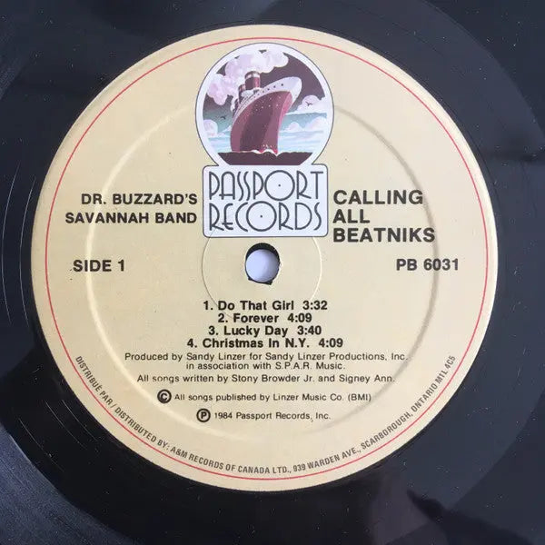 Dr. Buzzard's Savannah Band – Calling All Beatniks! - 1984 in Shrinkwrap! Vinyl Pursuit Inc