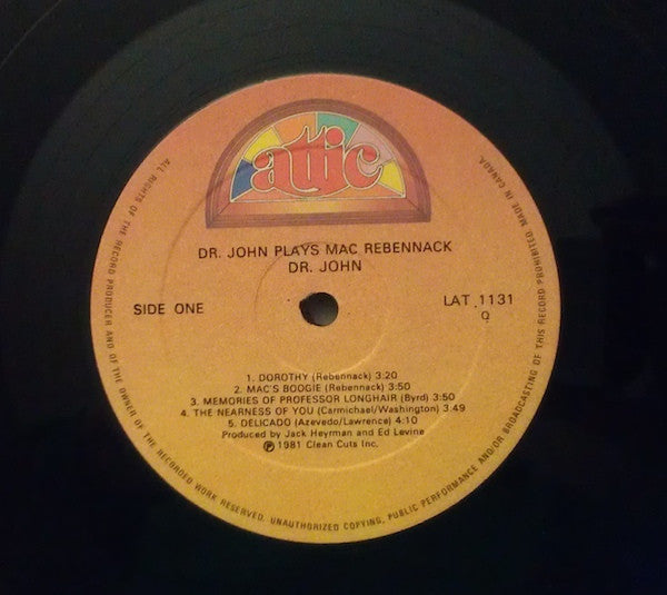 Dr. John – Dr. John Plays Mac Rebennack VinylPursuit.com