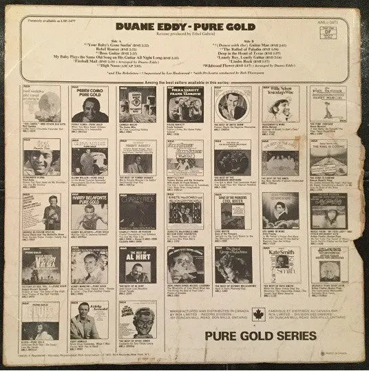 Duane Eddy – Pure Gold - 1978 Original Vinyl Pursuit Inc