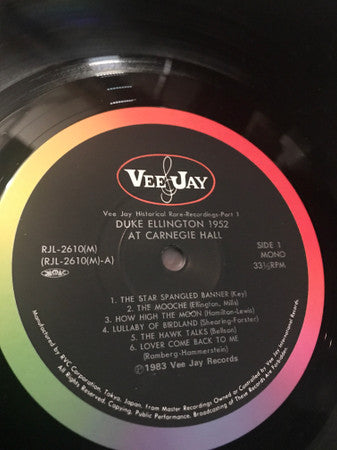 Duke Ellington – At Carnegie Hall 1952 - 1983 Japanese MONO Original Vinyl Pursuit Inc