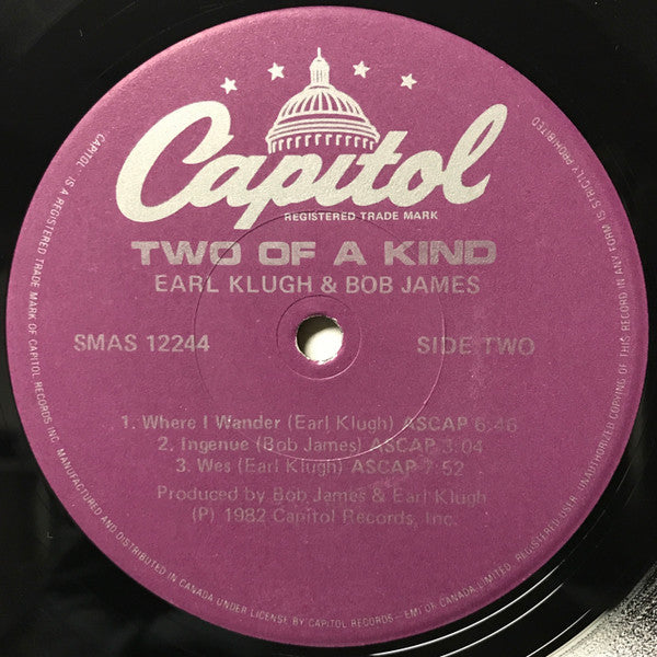 Earl Klugh And Bob James – Two Of A Kind VinylPursuit.com