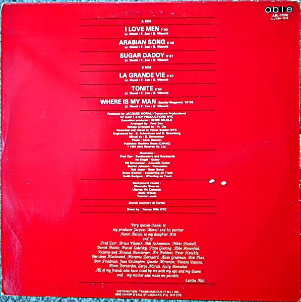 Eartha Kitt – I Love Men - 1984 Original Pressing Vinyl Pursuit Inc