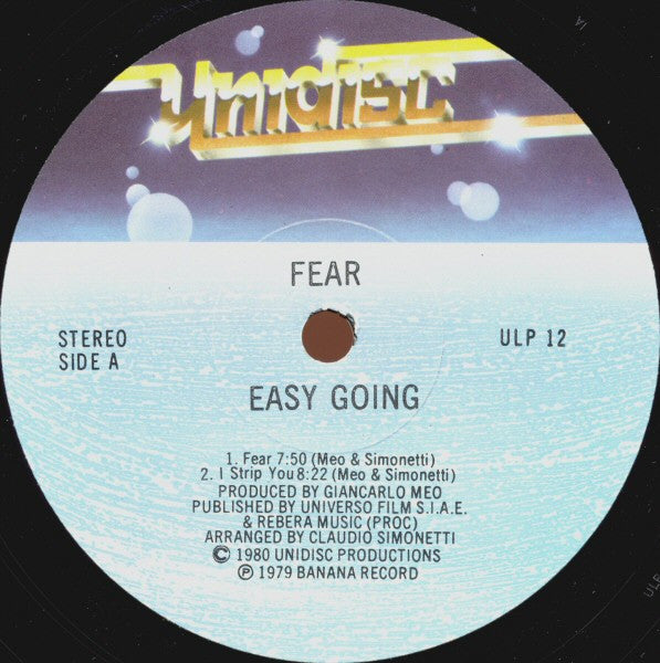 Easy Going – Fear VinylPursuit.com