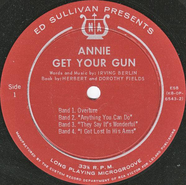 Ed Sullivan – Ed Sullivan Presents Songs And Music Of Annie Get Your Gun VinylPursuit.com