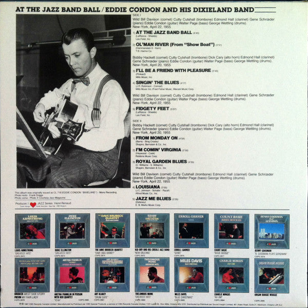 Eddie Condon And His Dixieland Band – At The Jazz Band Band Ball VinylPursuit.com