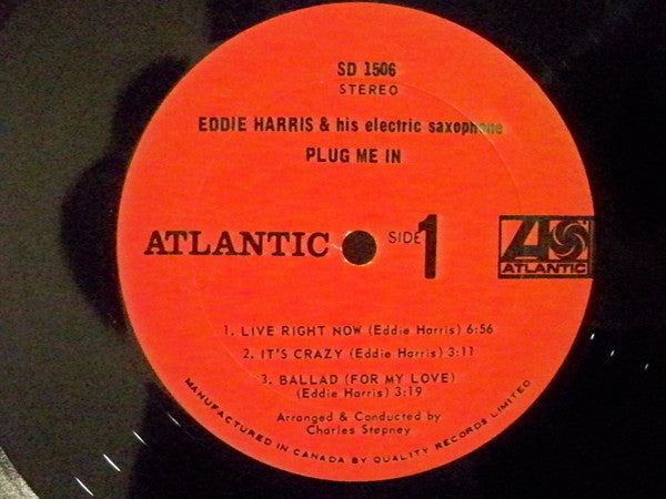 Eddie Harris – Plug Me In - 1968 Original Vinyl Pursuit Inc