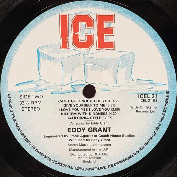 Eddy Grant – Can't Get Enough - 1981 UK Original Vinyl Pursuit Inc